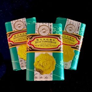 NWT (3) Bars!!! Herba Jasmine Extract Shanghai Bee Flower Beauty Skin Care Soaps